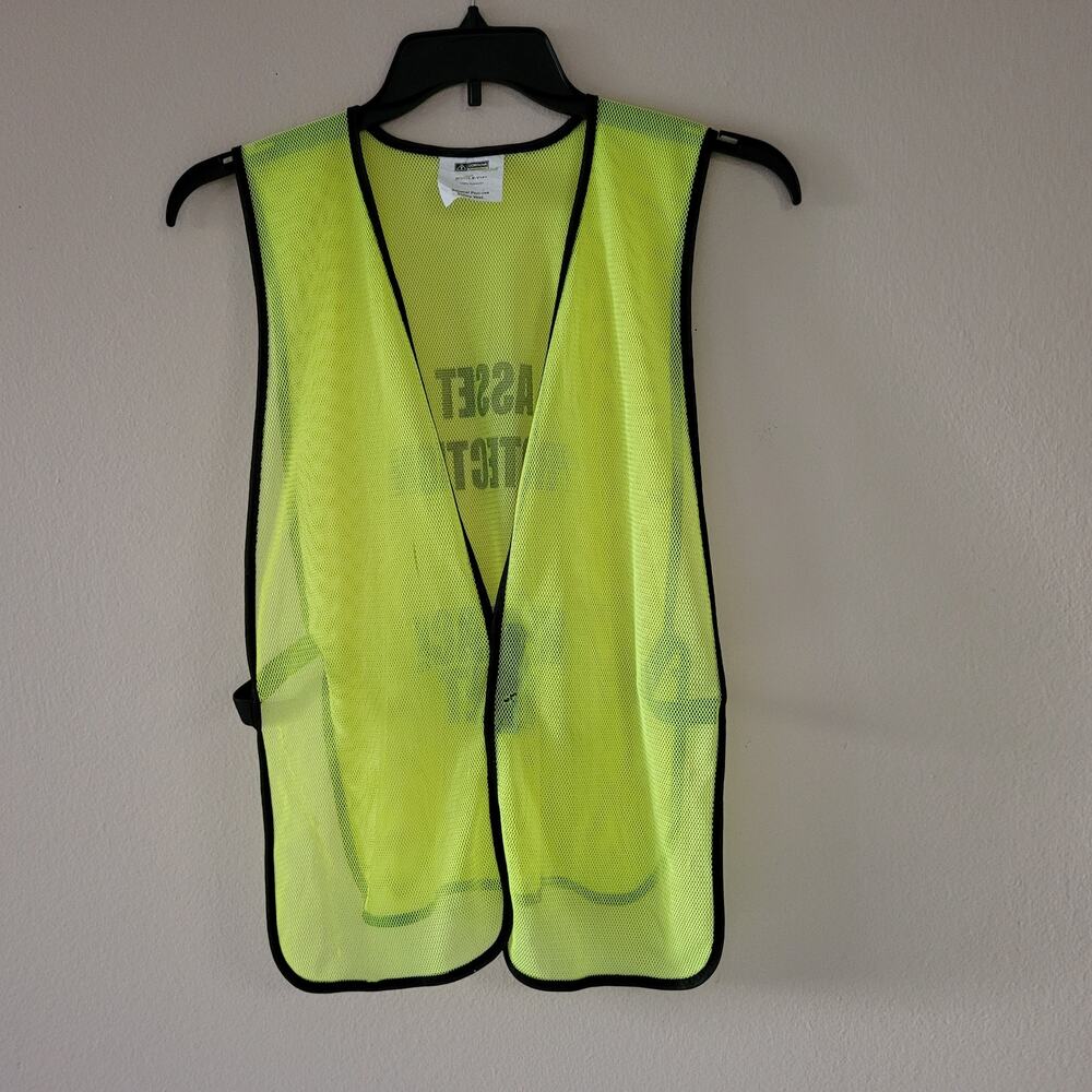 High-Visibility Safety Vest Yellow & Black Asset Protection